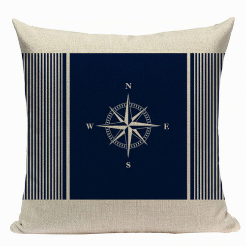 Nautical compass cushion - n4,